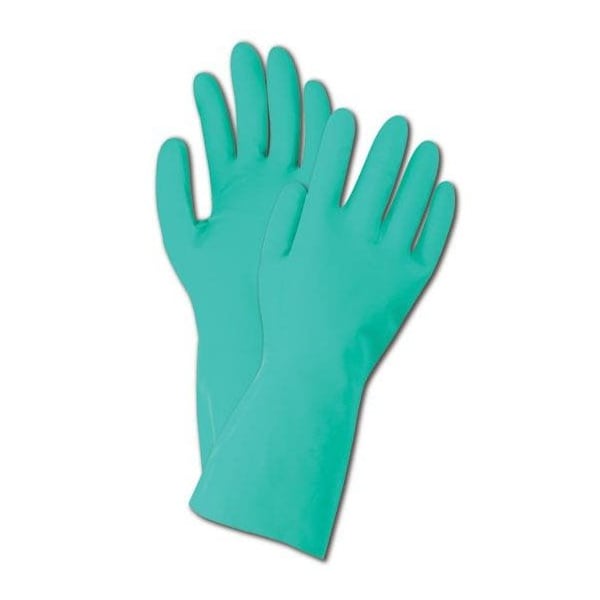 Chemical Resistant Gloves, Green, 11, 12 PK